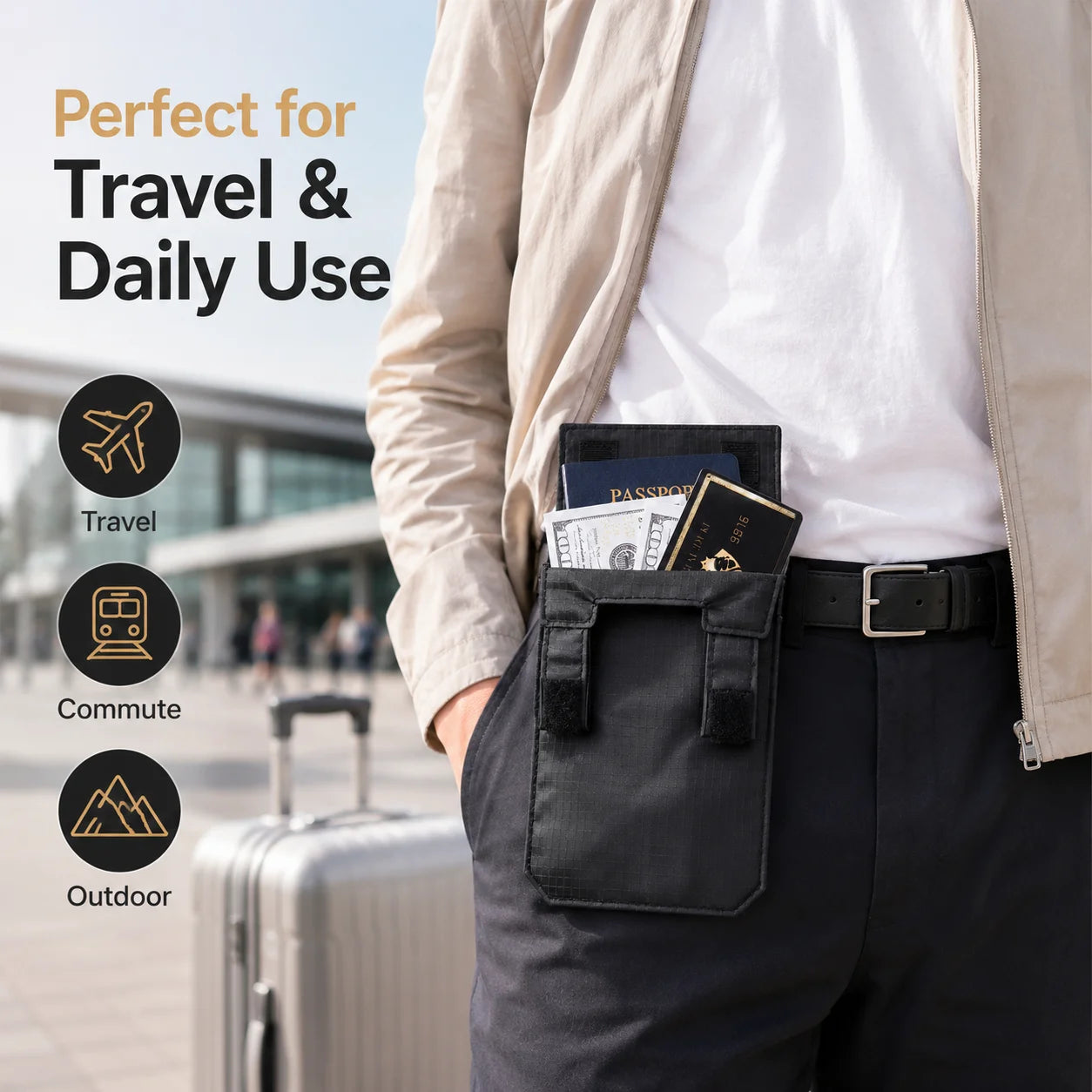 Multipurpose Belt Storage Pouch