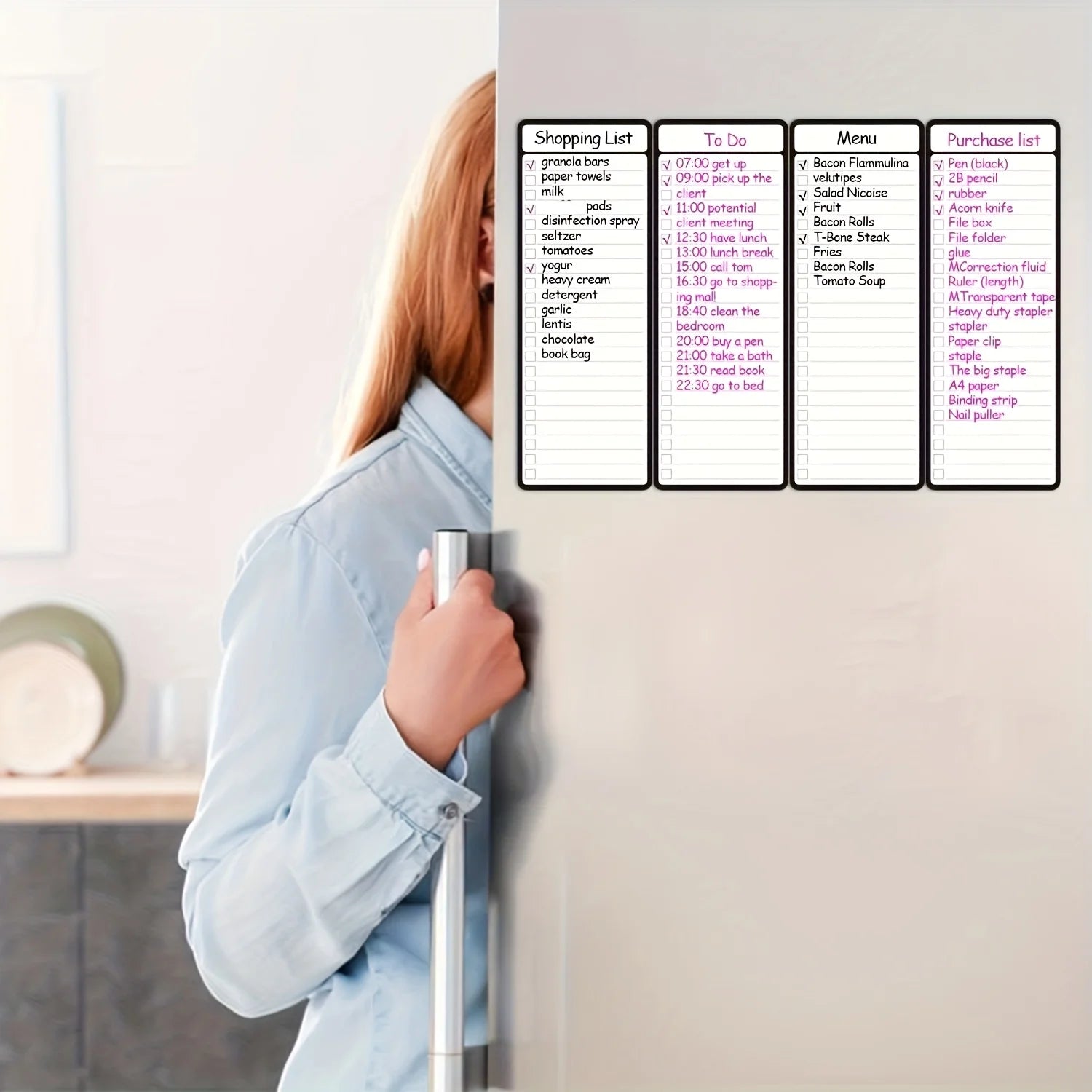 Multifunctional Magnetic Checklist Planner