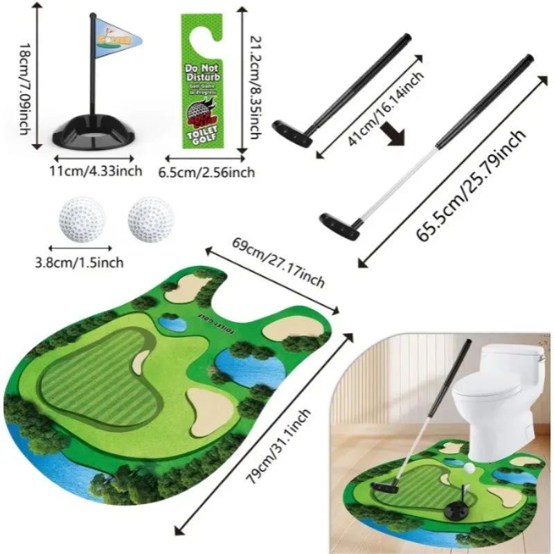 Toilet Golf Set Game