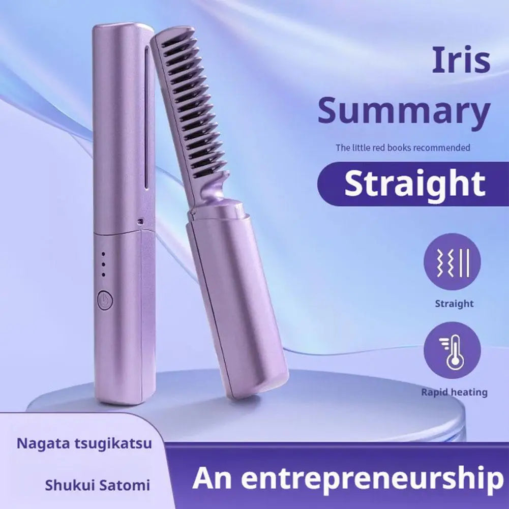 Mini Wireless Hair Straightener