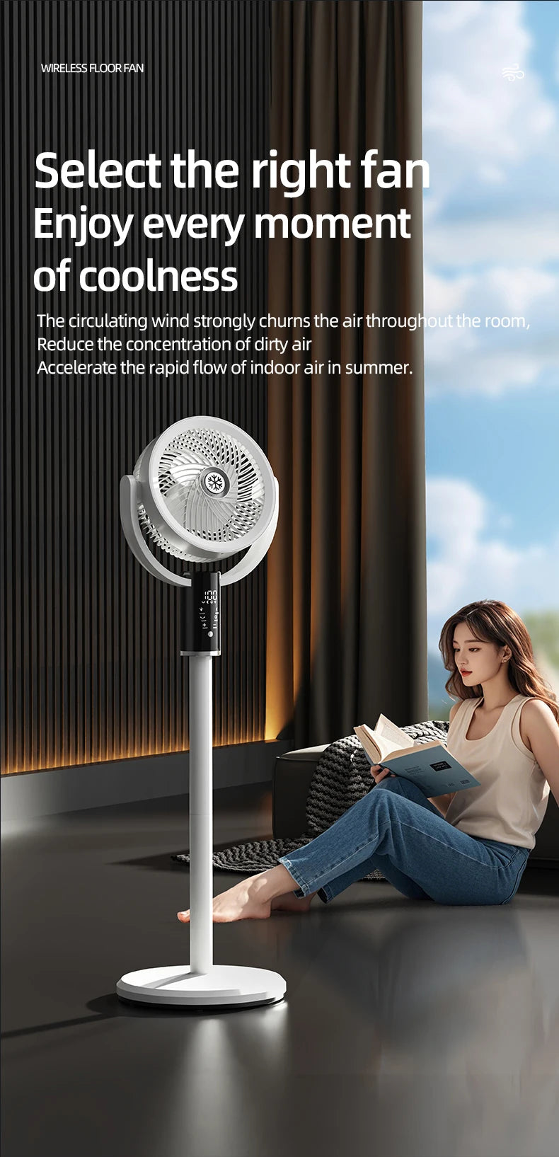 Rotating Telescopic Fan