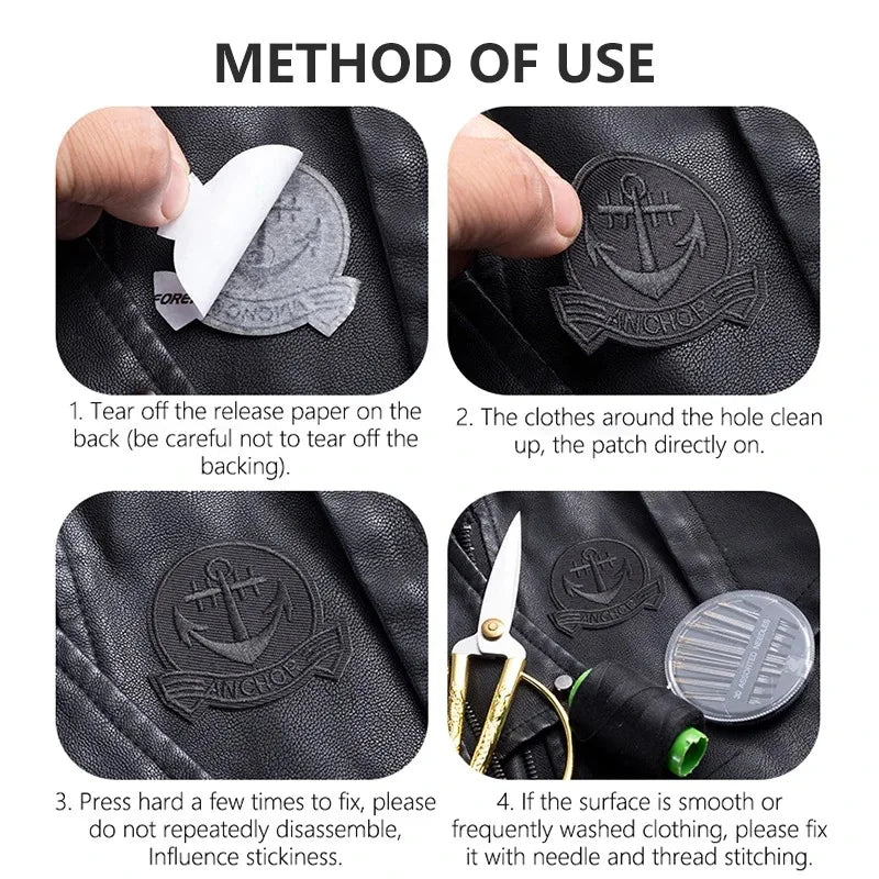 Self Adhesive Fabric Leather Patch