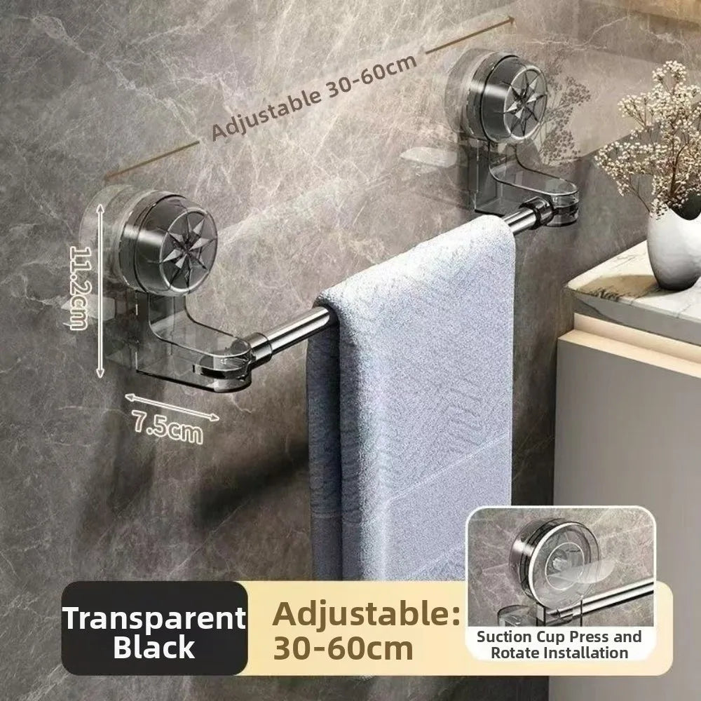 Expandable Suction Cup Wall Storage Rack