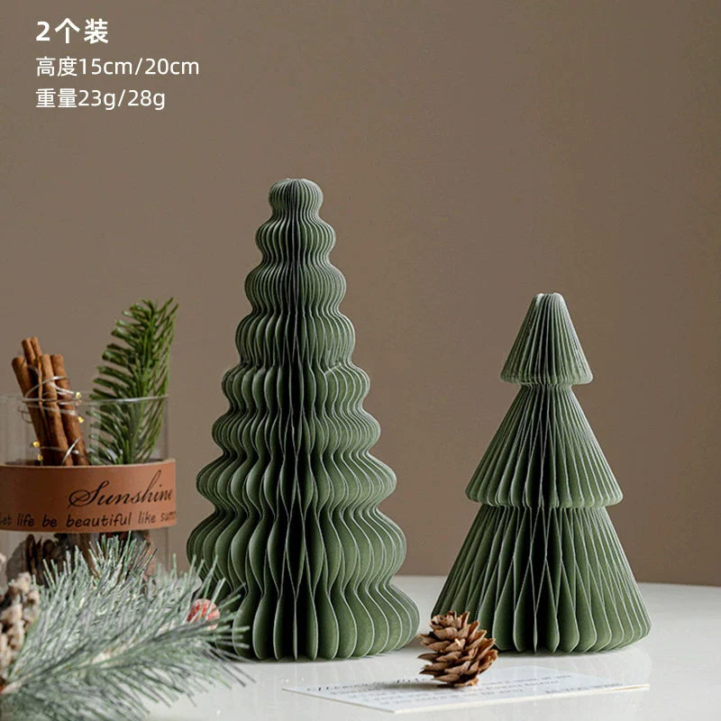Foldable Paper Honeycomb Christmas Tree