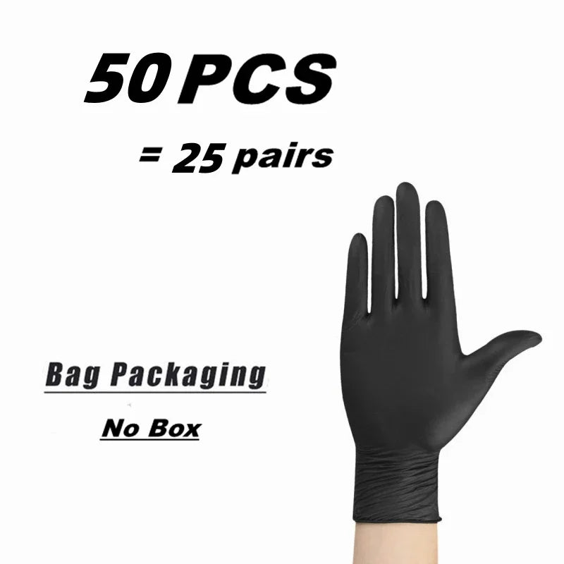 Black Nitrile Disposable Gloves