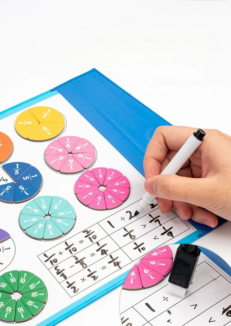 Magnetic Fraction Learning Toy