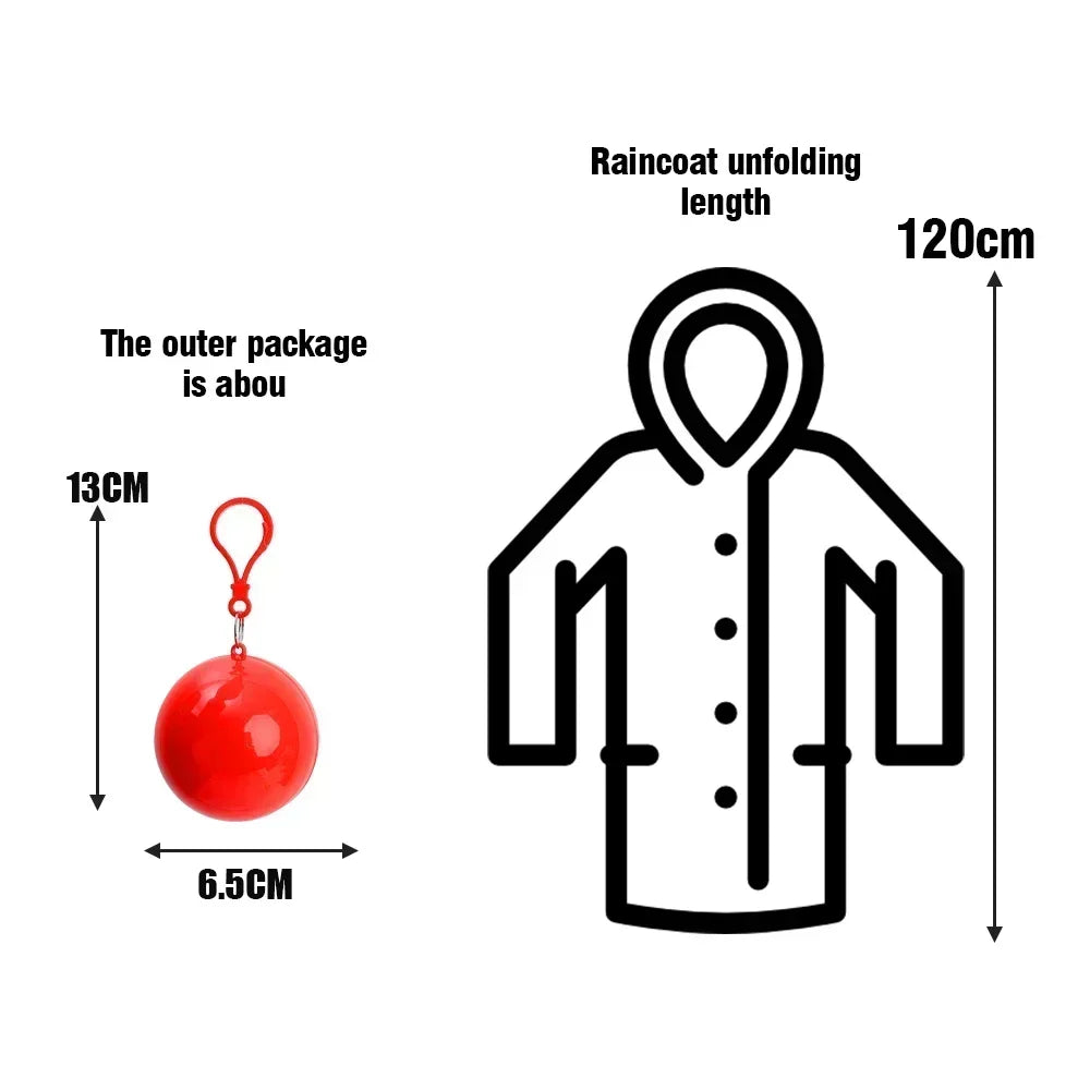 Mini  Disposable Raincoats Ball