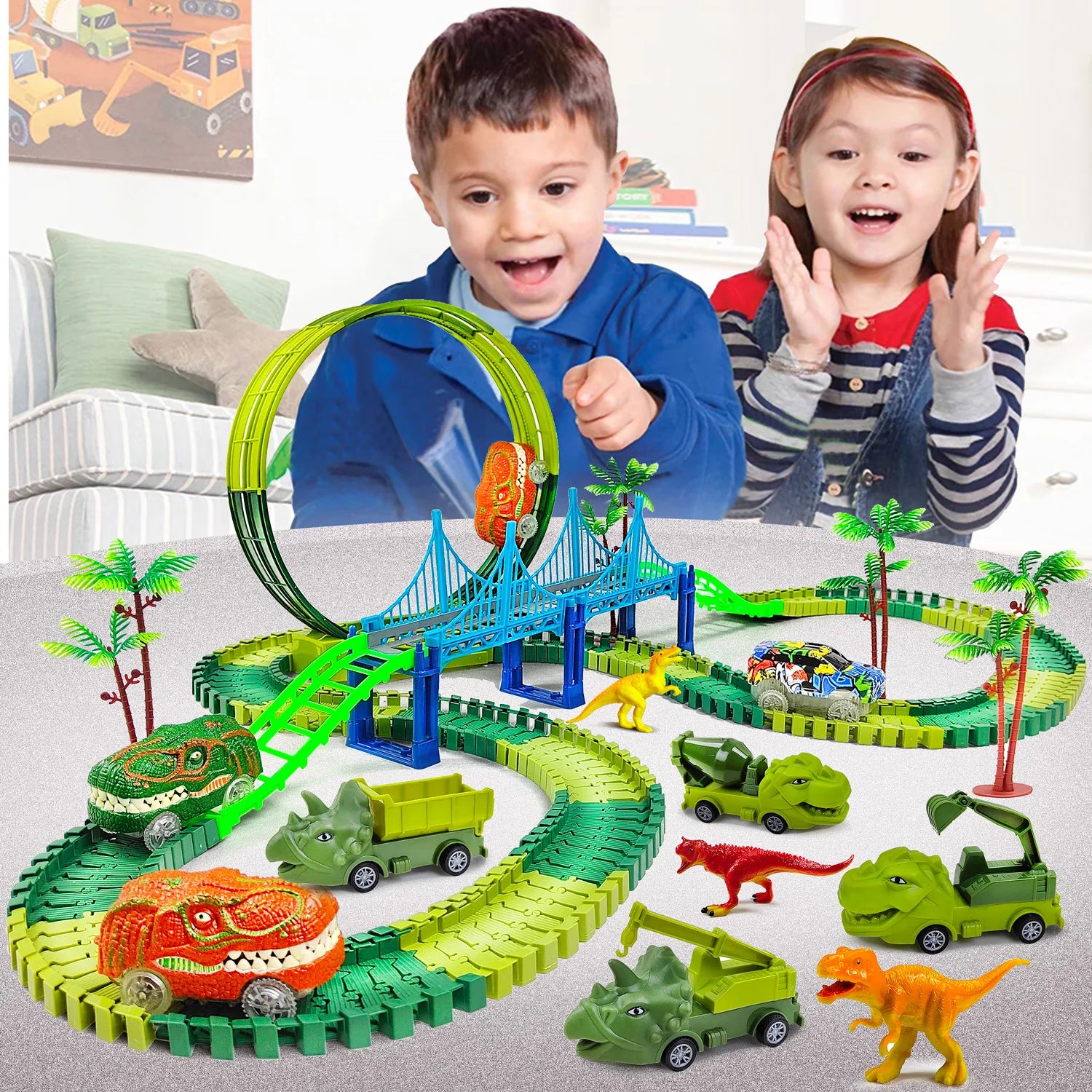 Electric Magic Climbing Dinosaur Track Toy