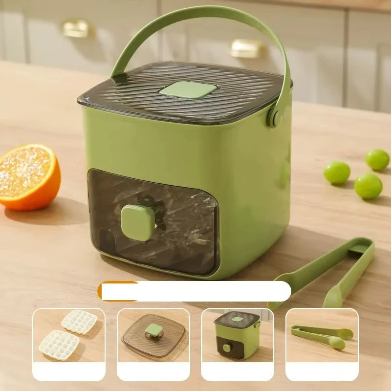 Double Layer Ice Cube Maker With Lid