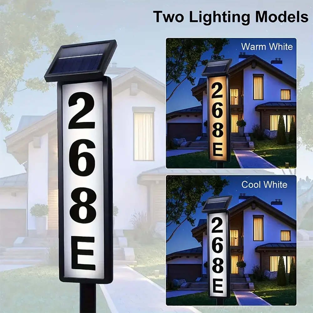 Solar Address Sign Light