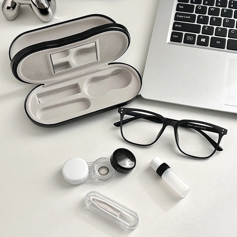 2 In 1 Glasses and  Contact Lens Case