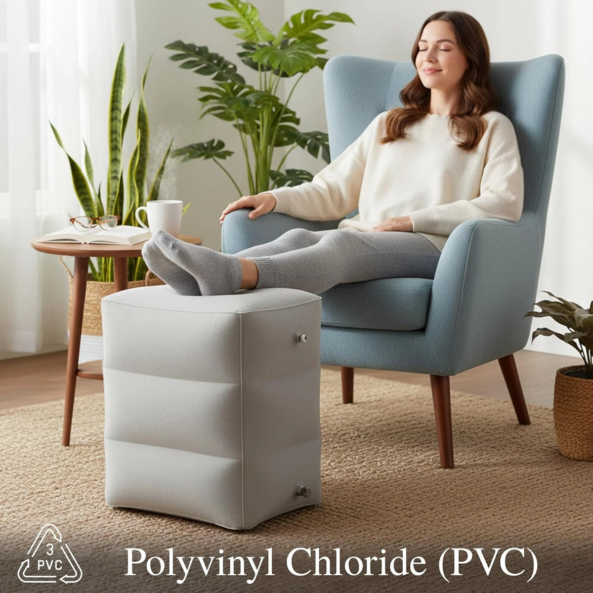 Inflatable Foot Rest Pillow