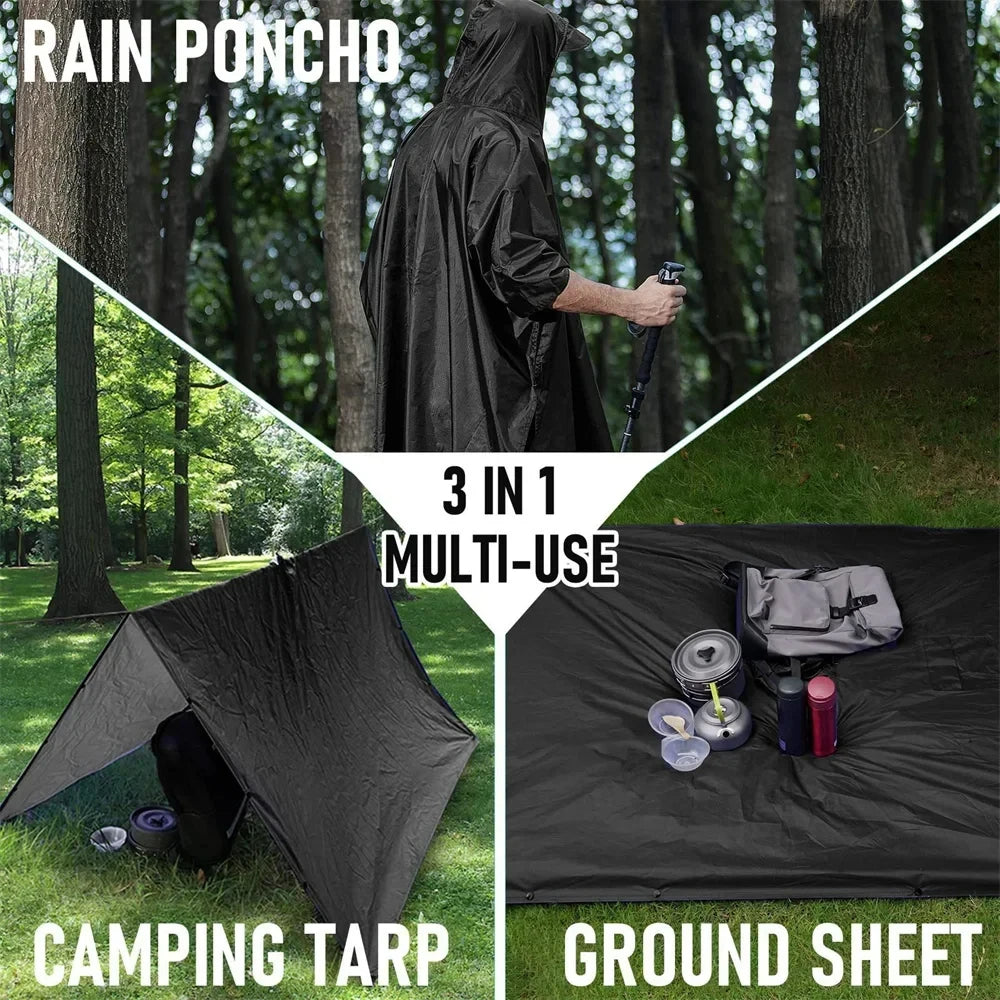 3 In 1 Outdoor Military Raincoat