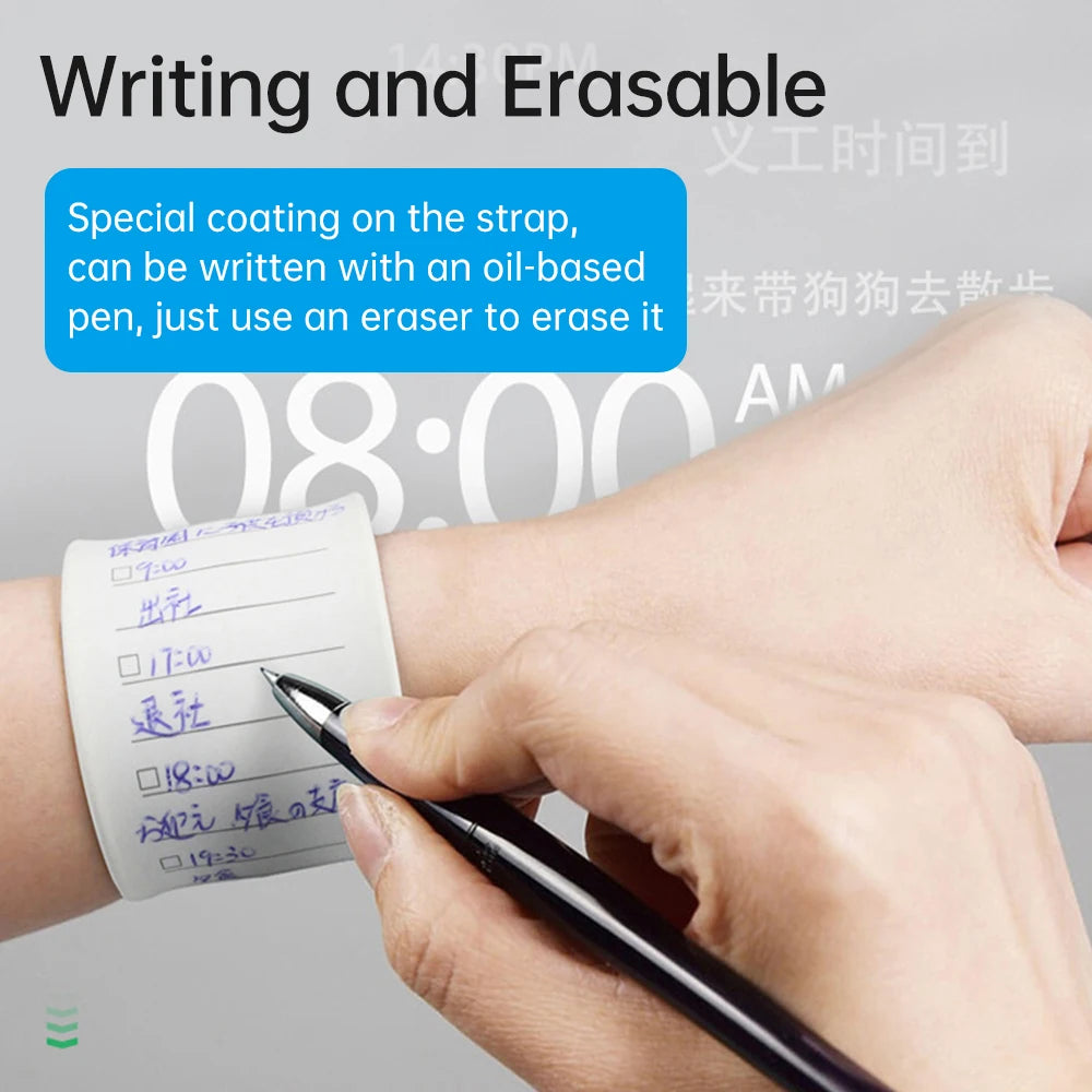 Multi-Functional Silicone Wrist Band Notepad