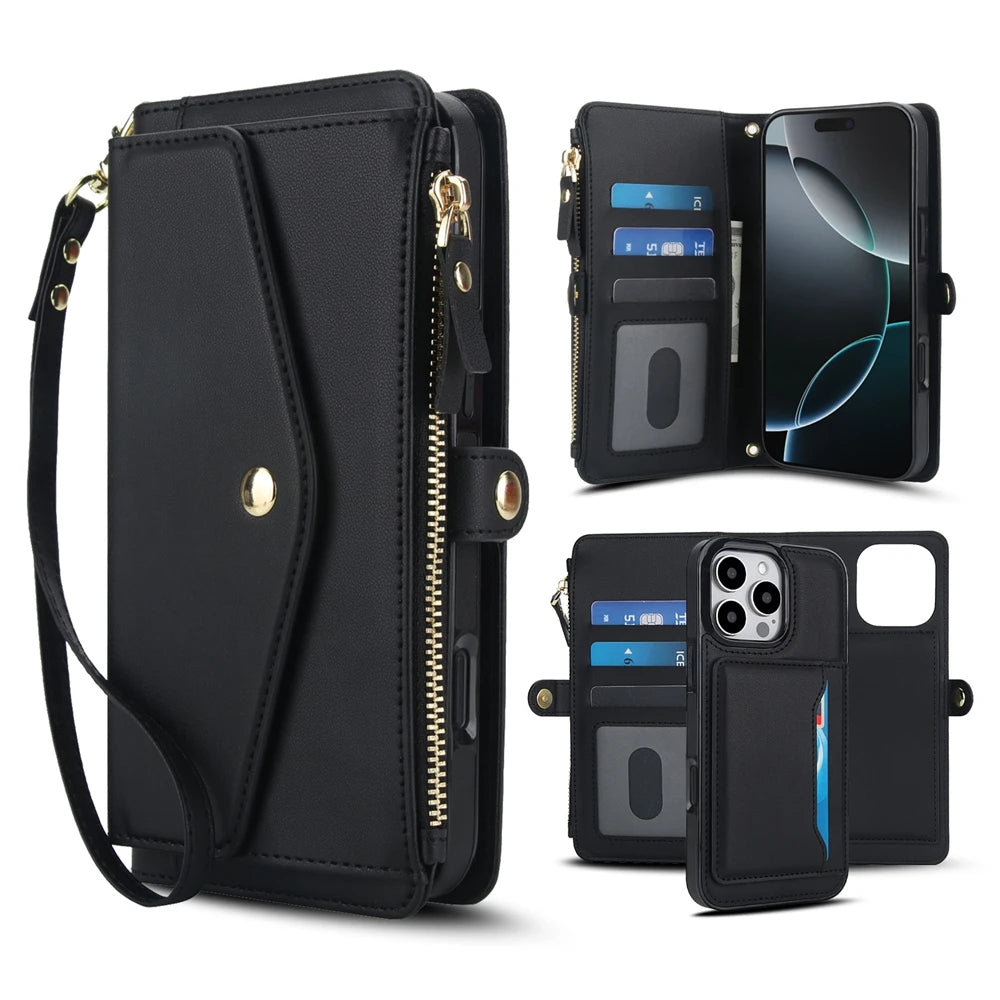 Multifunctional Lanyard Wallet Magsafe IPhone Case