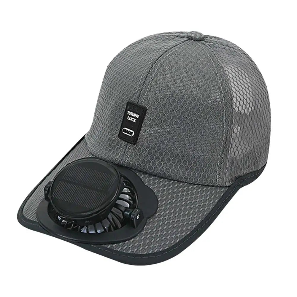 Solar & USB Charging Fan Hat