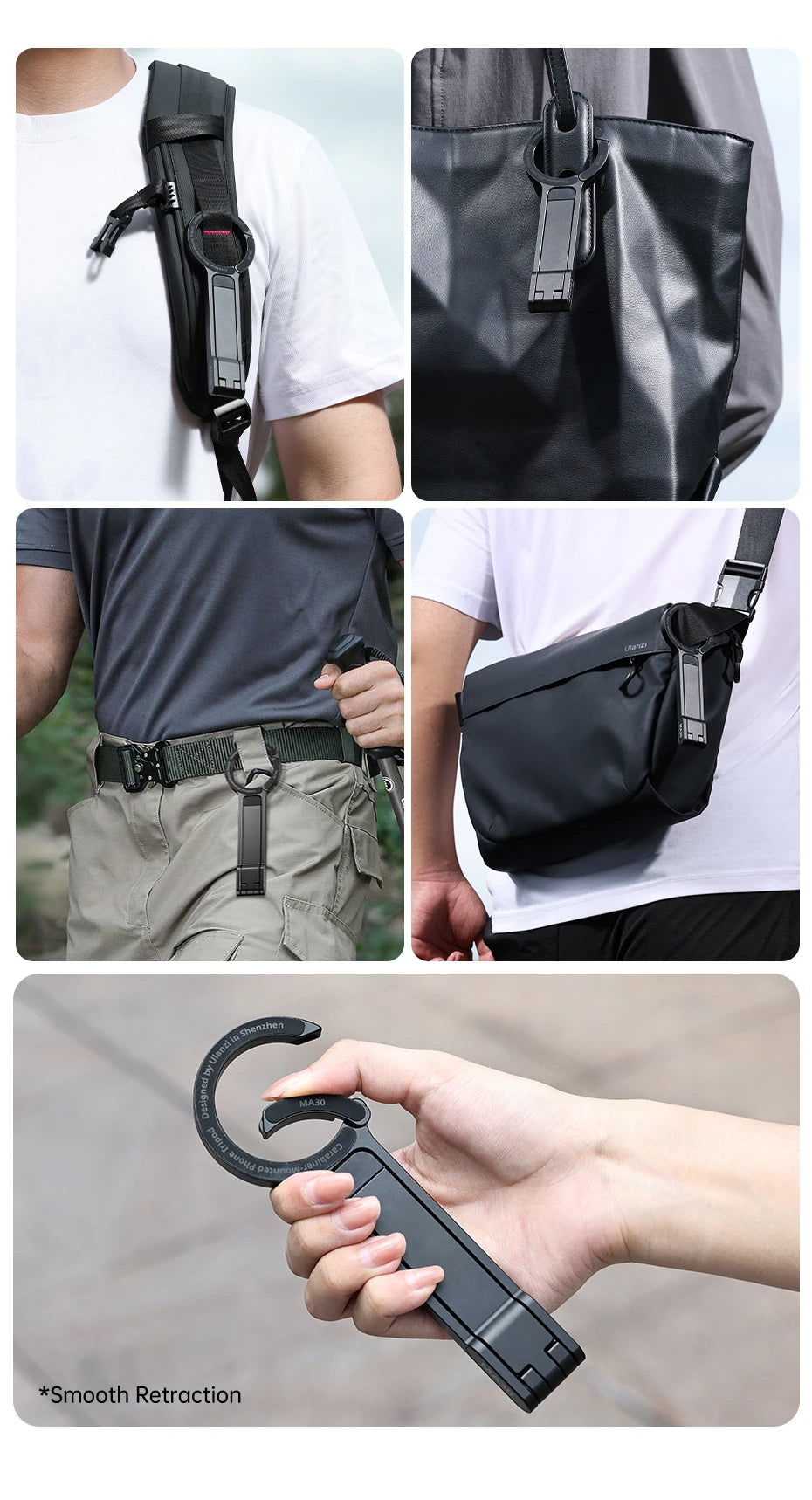 Double-Sided Magnetic Tripod Phone Holder