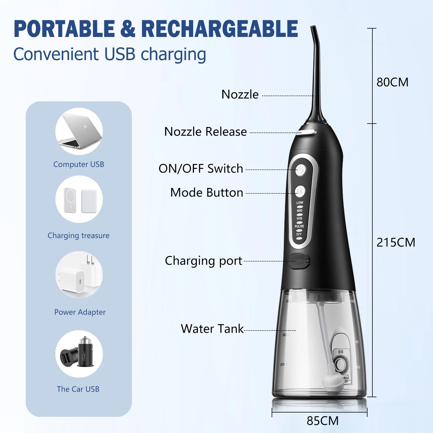 USB Oral Care Water Flosser