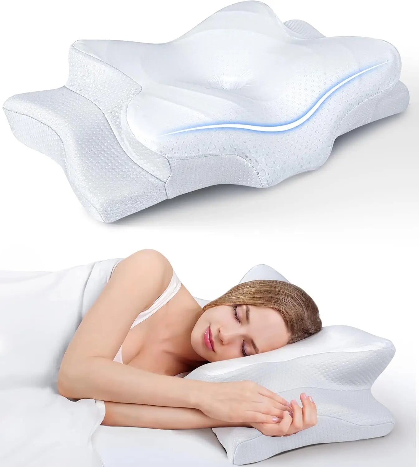 Ergonomic Memory Foam Pillow