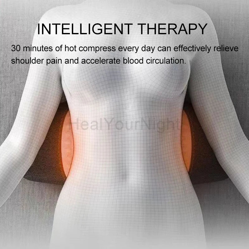 Hot Compression Vibrating Massage Pillow