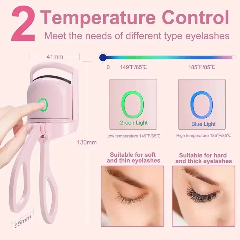 Rechargeable Eyelash Curler with LCD Display