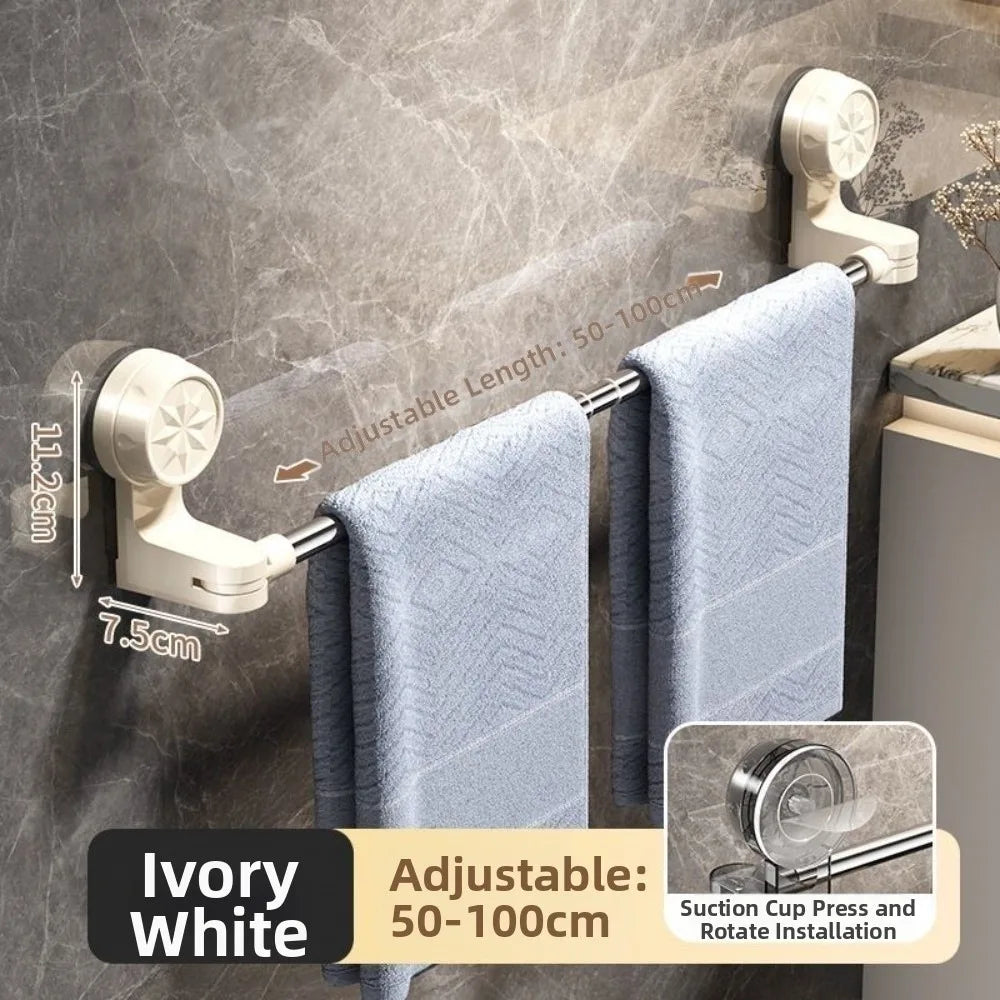 Expandable Suction Cup Wall Storage Rack