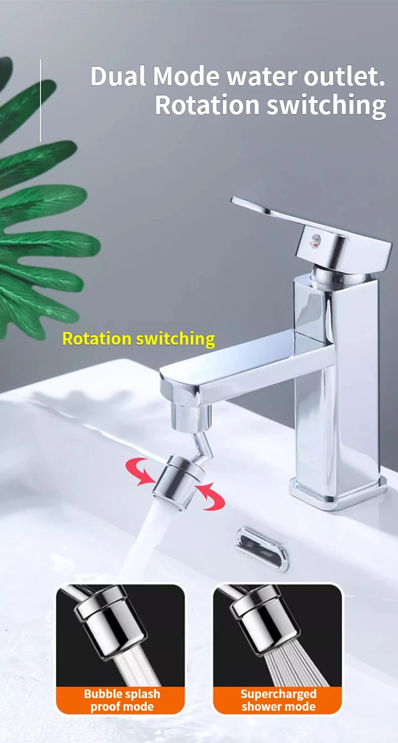 360° Rotatable Anti-Splash Faucet Sprayer