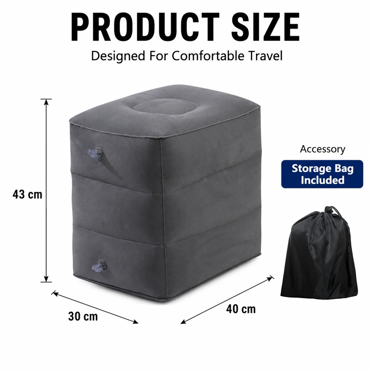 Inflatable Foot Rest Pillow