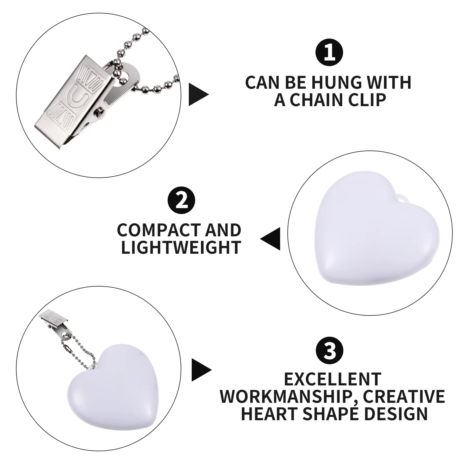 Romantic Heart Sensor Pocket Light