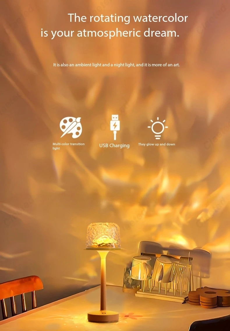 LED Water Ripple Projection Light