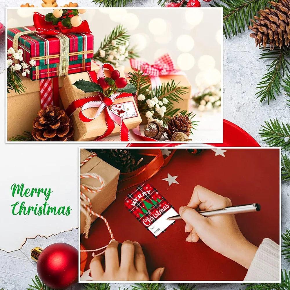 100Pcs Christmas Gifting Labels