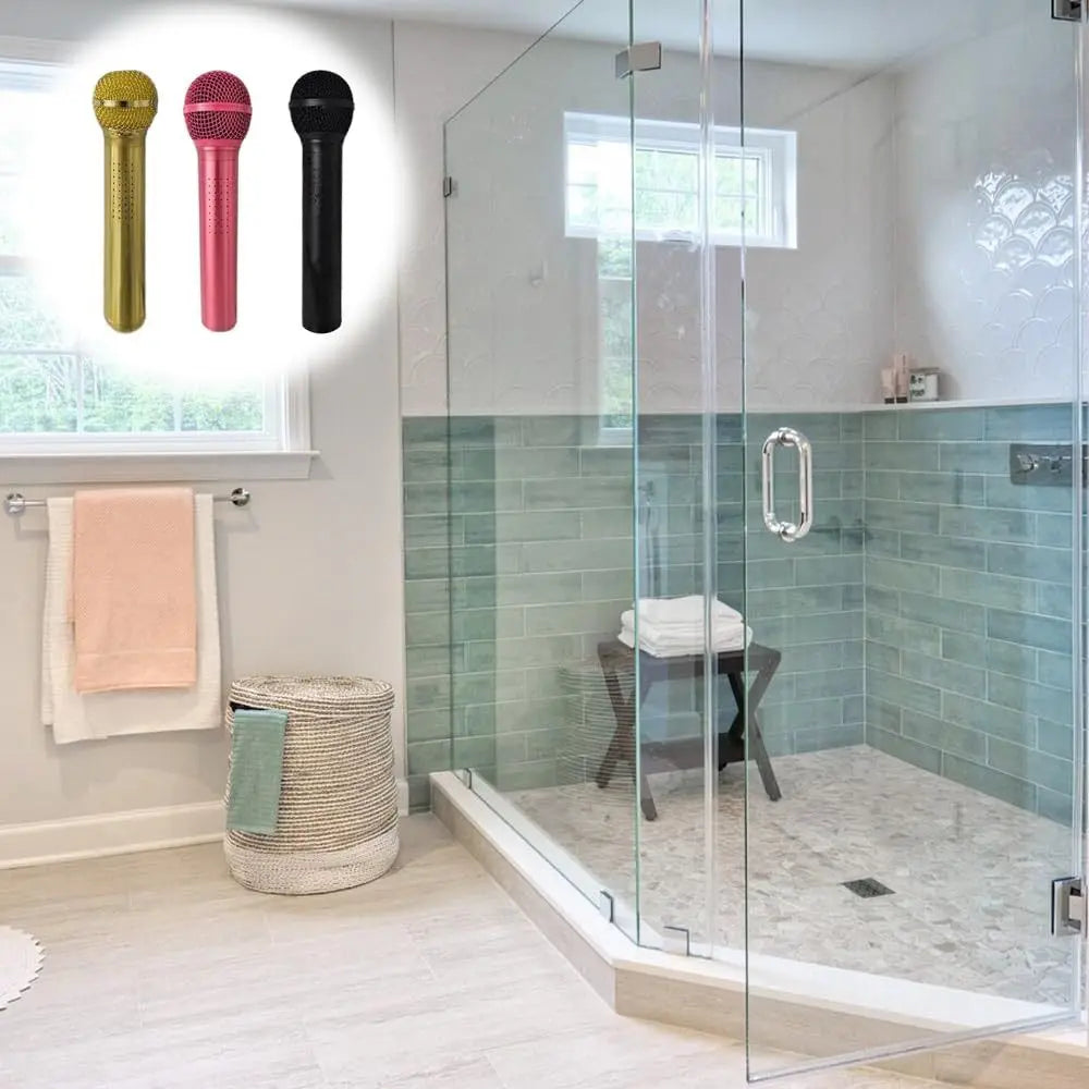 High-Pressure Microphone-Shaped Shower Head