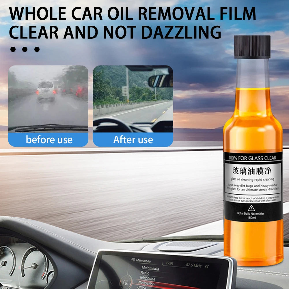 Vehicle Windshield Glass Oil Film Remover