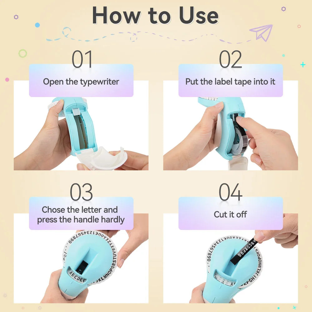 Portable Manual Label Printer