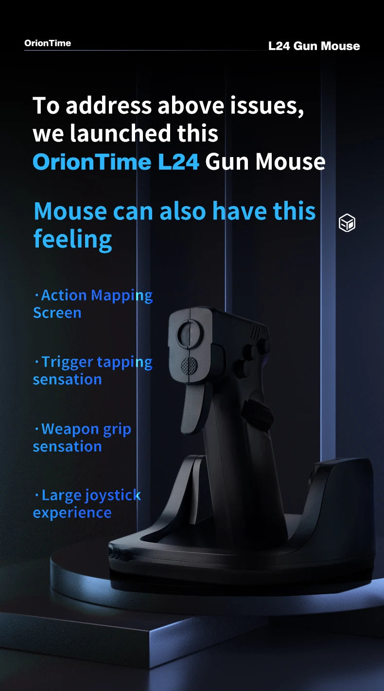 Ergonomic Gun Style Gaming Mouse