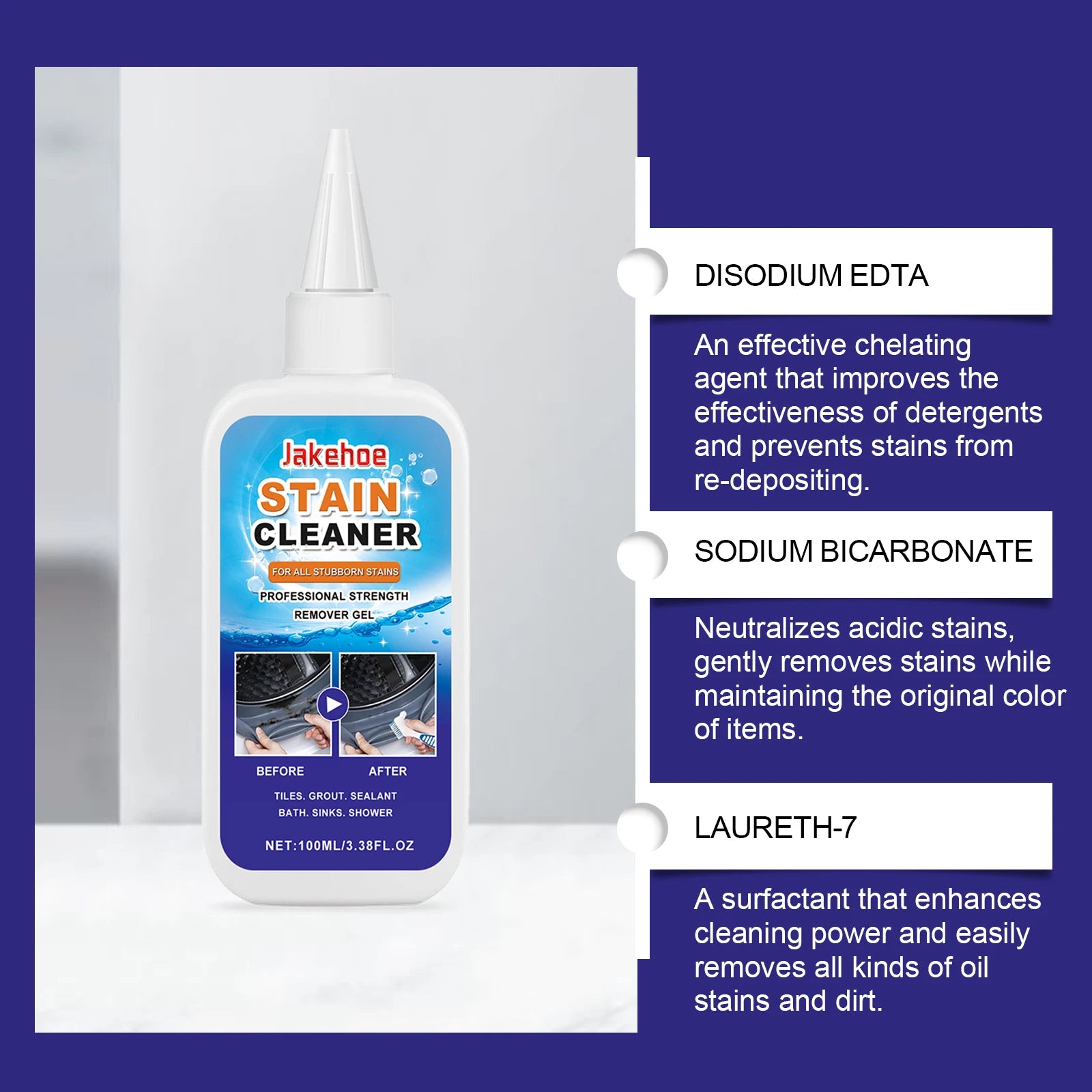 Mildew Stain Remover Gel