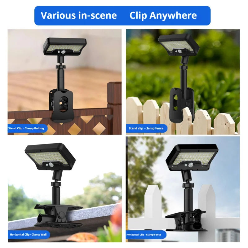 Solar Powered Clip-on Light