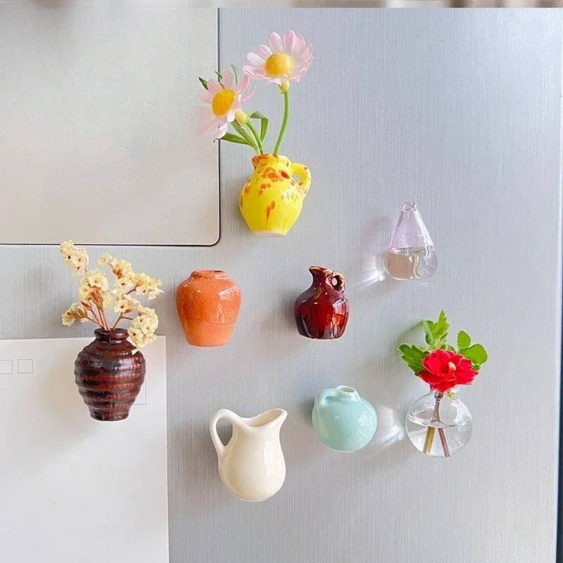 Mini Magnetic Vase Decor