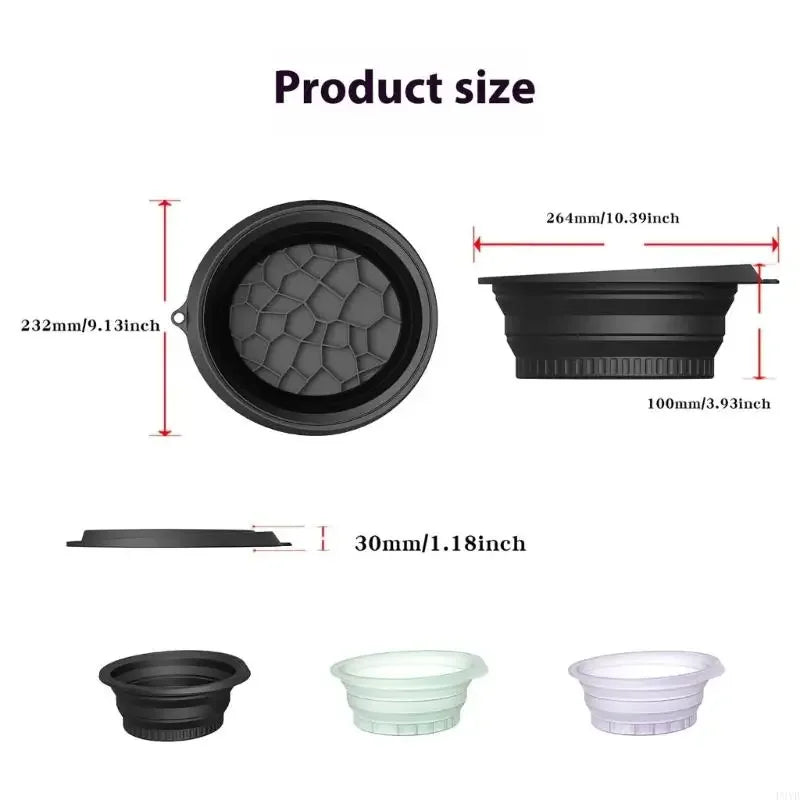 Foldable Silicone Face Ice Bath Bowl
