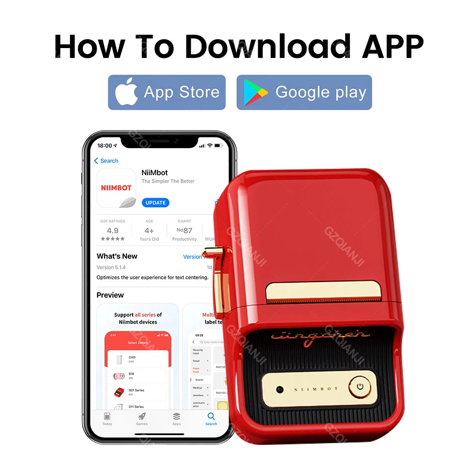 Mini Thermal Label Sticker Printer