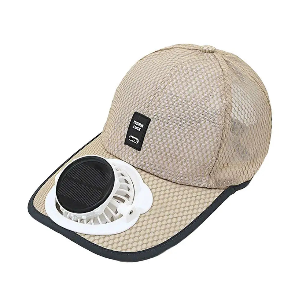 Solar & USB Charging Fan Hat