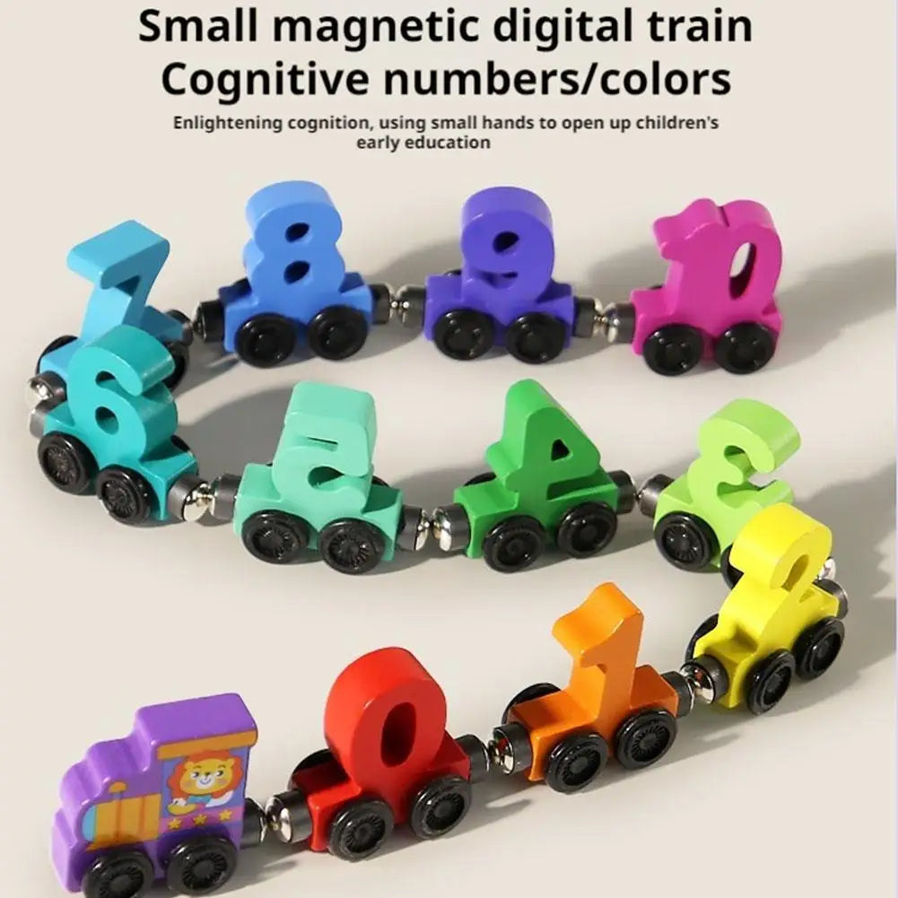 Creative Wooden Magnetic Train