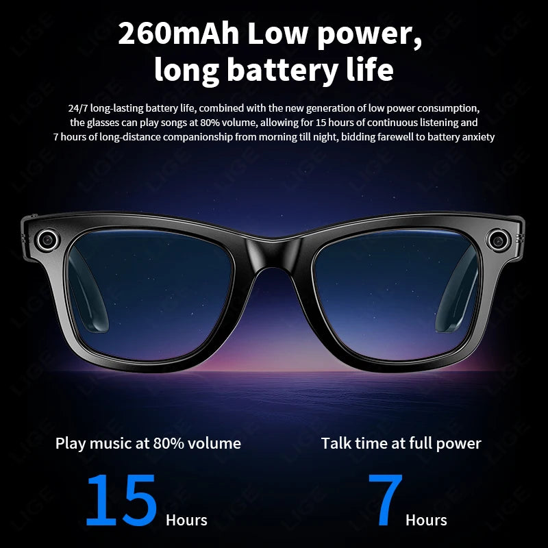 Smart Bluetooth Camera Glasses