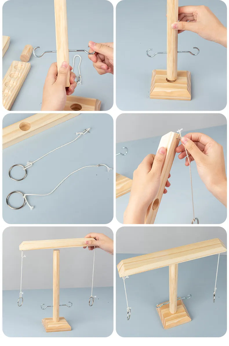 Wooden Ring Toss Game
