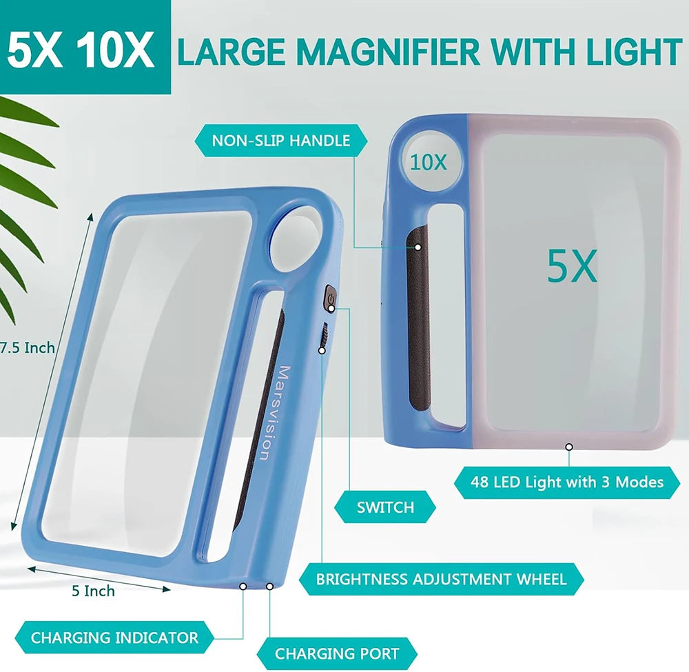Book Reading Magnifier With Light