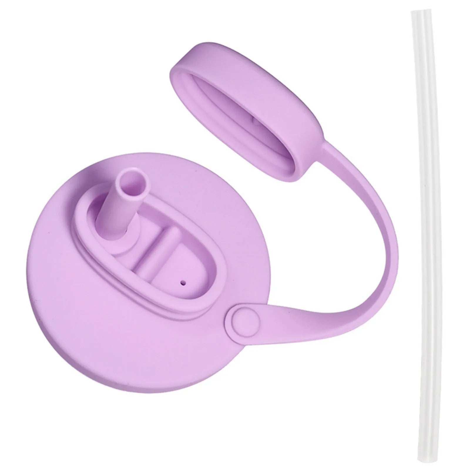 Silicon Can Lids with Straw