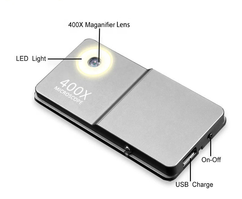 Multi-Functional 400X Microscope iPhone Case