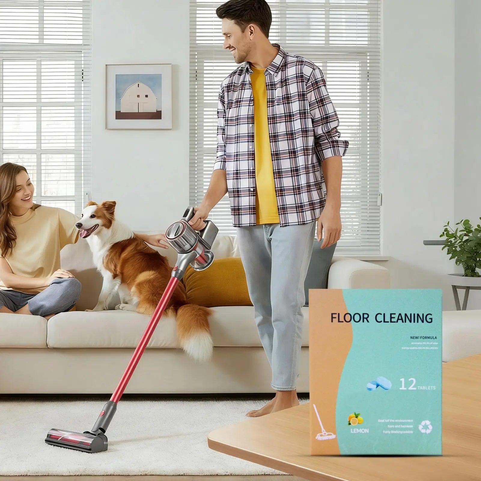 12 Pcs Advanced Floor Cleaning Tablet