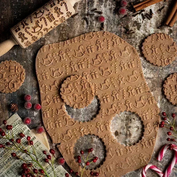 Wooden Embossed Rolling Pins