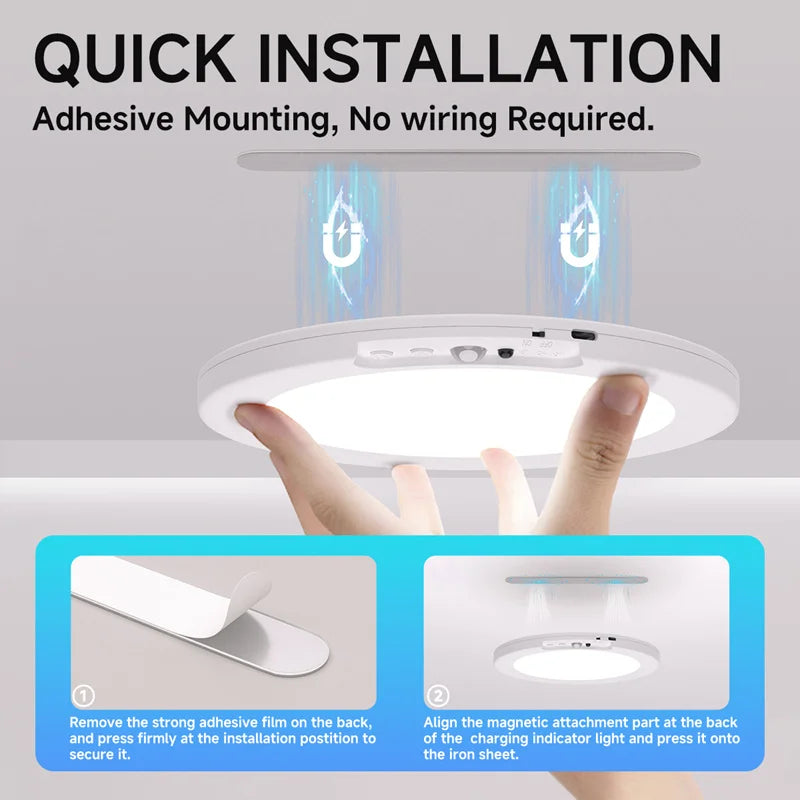 Motion Sensor Ceiling Light With Remote